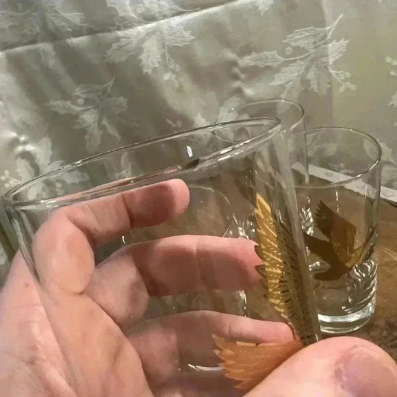 Vintage  Set of 4 Golden Canada Goose Libbey Glasses - Picture 3 of 5